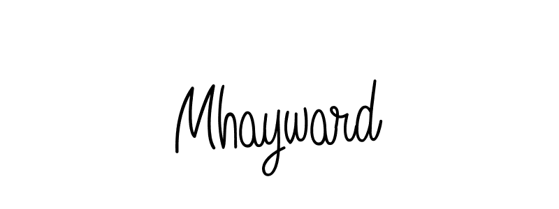 You should practise on your own different ways (Angelique-Rose-font-FFP) to write your name (Mhayward) in signature. don't let someone else do it for you. Mhayward signature style 5 images and pictures png