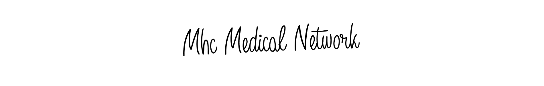 Make a beautiful signature design for name Mhc Medical Network. With this signature (Angelique-Rose-font-FFP) style, you can create a handwritten signature for free. Mhc Medical Network signature style 5 images and pictures png