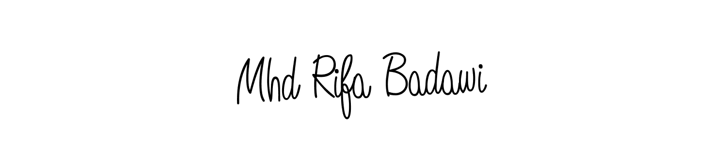How to make Mhd Rifa Badawi signature? Angelique-Rose-font-FFP is a professional autograph style. Create handwritten signature for Mhd Rifa Badawi name. Mhd Rifa Badawi signature style 5 images and pictures png