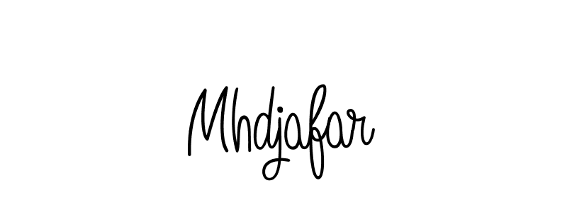 Make a beautiful signature design for name Mhdjafar. With this signature (Angelique-Rose-font-FFP) style, you can create a handwritten signature for free. Mhdjafar signature style 5 images and pictures png