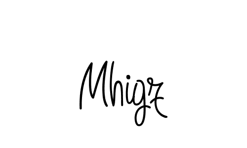 Best and Professional Signature Style for Mhigz. Angelique-Rose-font-FFP Best Signature Style Collection. Mhigz signature style 5 images and pictures png