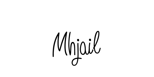 The best way (Angelique-Rose-font-FFP) to make a short signature is to pick only two or three words in your name. The name Mhjail include a total of six letters. For converting this name. Mhjail signature style 5 images and pictures png