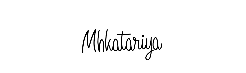 How to make Mhkatariya name signature. Use Angelique-Rose-font-FFP style for creating short signs online. This is the latest handwritten sign. Mhkatariya signature style 5 images and pictures png