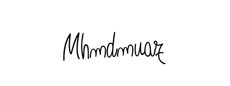 Use a signature maker to create a handwritten signature online. With this signature software, you can design (Angelique-Rose-font-FFP) your own signature for name Mhmdmuaz. Mhmdmuaz signature style 5 images and pictures png