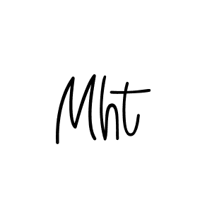 Mht stylish signature style. Best Handwritten Sign (Angelique-Rose-font-FFP) for my name. Handwritten Signature Collection Ideas for my name Mht. Mht signature style 5 images and pictures png