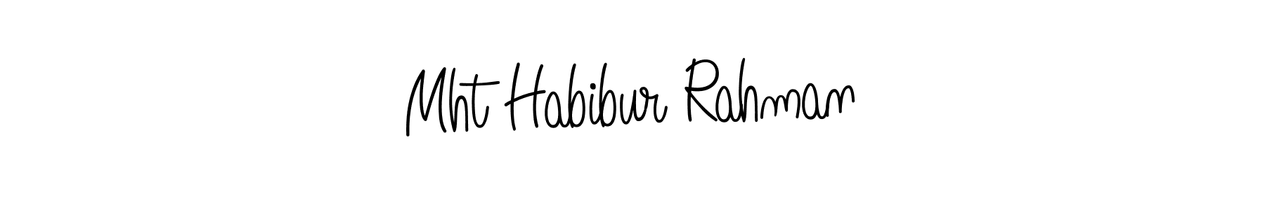 Use a signature maker to create a handwritten signature online. With this signature software, you can design (Angelique-Rose-font-FFP) your own signature for name Mht Habibur Rahman. Mht Habibur Rahman signature style 5 images and pictures png