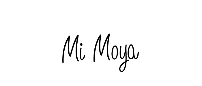 Also we have Mi Moya name is the best signature style. Create professional handwritten signature collection using Angelique-Rose-font-FFP autograph style. Mi Moya signature style 5 images and pictures png