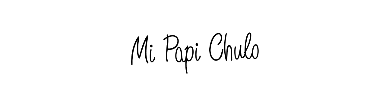 How to Draw Mi Papi Chulo signature style? Angelique-Rose-font-FFP is a latest design signature styles for name Mi Papi Chulo. Mi Papi Chulo signature style 5 images and pictures png