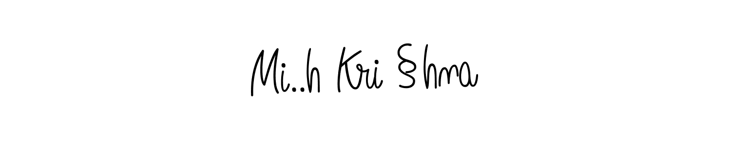 How to Draw Mi..h Kri §hna signature style? Angelique-Rose-font-FFP is a latest design signature styles for name Mi..h Kri §hna. Mi..h Kri §hna signature style 5 images and pictures png