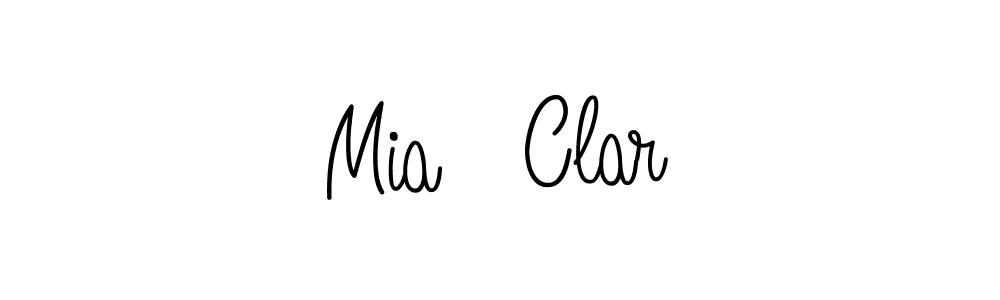 Create a beautiful signature design for name Mia   Clar. With this signature (Angelique-Rose-font-FFP) fonts, you can make a handwritten signature for free. Mia   Clar signature style 5 images and pictures png