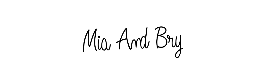 Make a beautiful signature design for name Mia And Bry. Use this online signature maker to create a handwritten signature for free. Mia And Bry signature style 5 images and pictures png