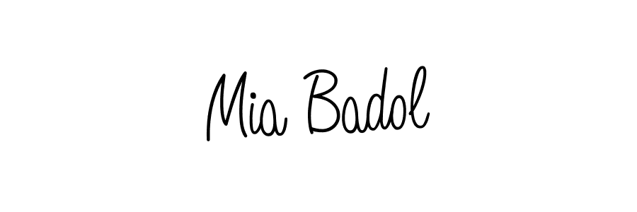 Angelique-Rose-font-FFP is a professional signature style that is perfect for those who want to add a touch of class to their signature. It is also a great choice for those who want to make their signature more unique. Get Mia Badol name to fancy signature for free. Mia Badol signature style 5 images and pictures png
