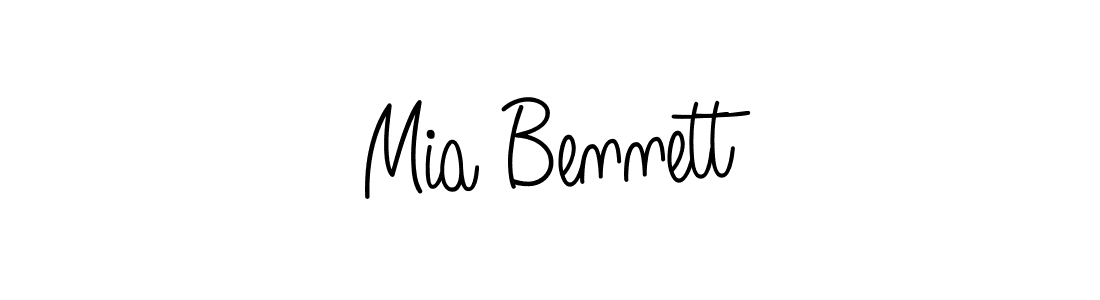 Make a beautiful signature design for name Mia Bennett. With this signature (Angelique-Rose-font-FFP) style, you can create a handwritten signature for free. Mia Bennett signature style 5 images and pictures png