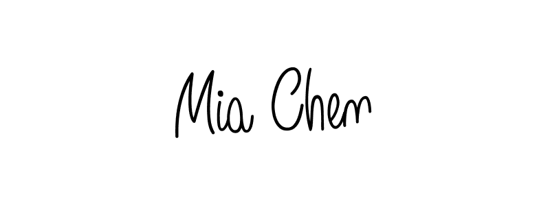 Best and Professional Signature Style for Mia Chen. Angelique-Rose-font-FFP Best Signature Style Collection. Mia Chen signature style 5 images and pictures png