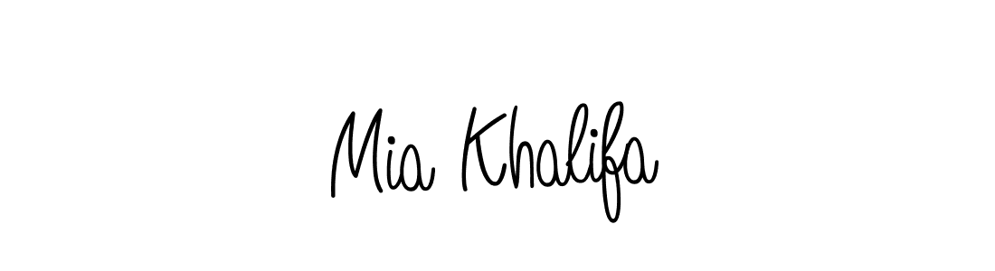 Design your own signature with our free online signature maker. With this signature software, you can create a handwritten (Angelique-Rose-font-FFP) signature for name Mia Khalifa. Mia Khalifa signature style 5 images and pictures png