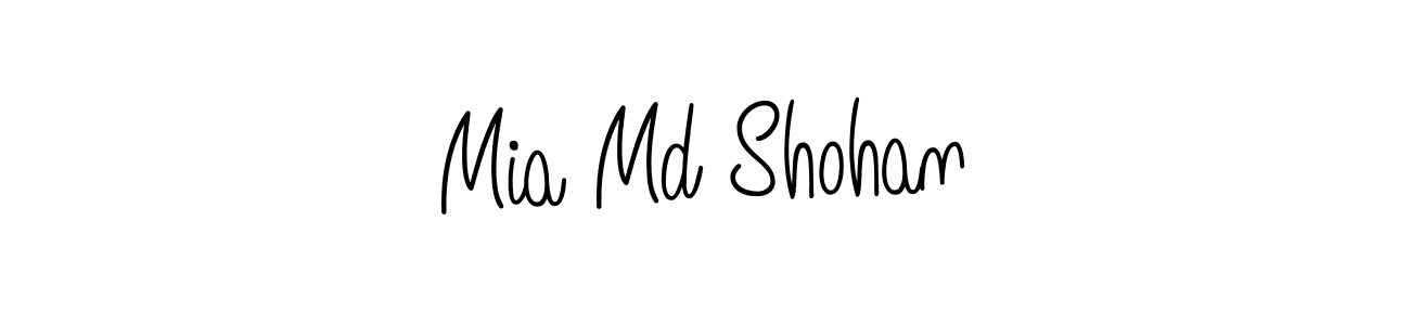 Make a short Mia Md Shohan signature style. Manage your documents anywhere anytime using Angelique-Rose-font-FFP. Create and add eSignatures, submit forms, share and send files easily. Mia Md Shohan signature style 5 images and pictures png