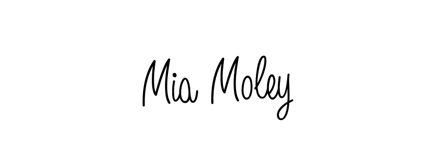 Angelique-Rose-font-FFP is a professional signature style that is perfect for those who want to add a touch of class to their signature. It is also a great choice for those who want to make their signature more unique. Get Mia Moley name to fancy signature for free. Mia Moley signature style 5 images and pictures png