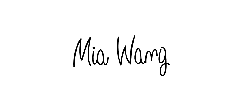 Angelique-Rose-font-FFP is a professional signature style that is perfect for those who want to add a touch of class to their signature. It is also a great choice for those who want to make their signature more unique. Get Mia Wang name to fancy signature for free. Mia Wang signature style 5 images and pictures png