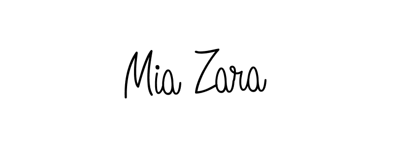 You should practise on your own different ways (Angelique-Rose-font-FFP) to write your name (Mia Zara) in signature. don't let someone else do it for you. Mia Zara signature style 5 images and pictures png