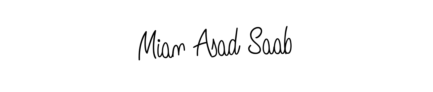 Once you've used our free online signature maker to create your best signature Angelique-Rose-font-FFP style, it's time to enjoy all of the benefits that Mian Asad Saab name signing documents. Mian Asad Saab signature style 5 images and pictures png