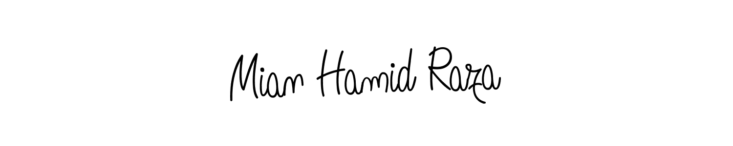 Check out images of Autograph of Mian Hamid Raza name. Actor Mian Hamid Raza Signature Style. Angelique-Rose-font-FFP is a professional sign style online. Mian Hamid Raza signature style 5 images and pictures png