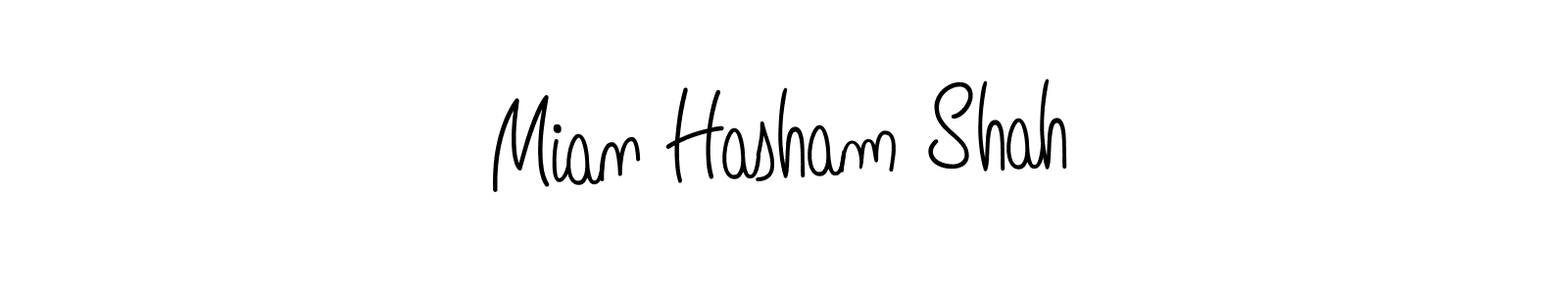 Make a short Mian Hasham Shah signature style. Manage your documents anywhere anytime using Angelique-Rose-font-FFP. Create and add eSignatures, submit forms, share and send files easily. Mian Hasham Shah signature style 5 images and pictures png