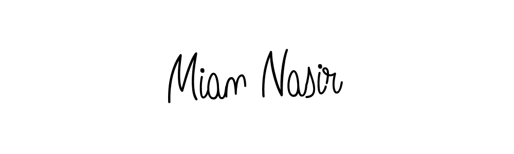 Design your own signature with our free online signature maker. With this signature software, you can create a handwritten (Angelique-Rose-font-FFP) signature for name Mian Nasir. Mian Nasir signature style 5 images and pictures png