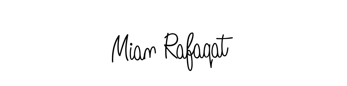 Design your own signature with our free online signature maker. With this signature software, you can create a handwritten (Angelique-Rose-font-FFP) signature for name Mian Rafaqat. Mian Rafaqat signature style 5 images and pictures png