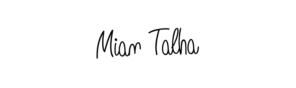 The best way (Angelique-Rose-font-FFP) to make a short signature is to pick only two or three words in your name. The name Mian Talha include a total of six letters. For converting this name. Mian Talha signature style 5 images and pictures png