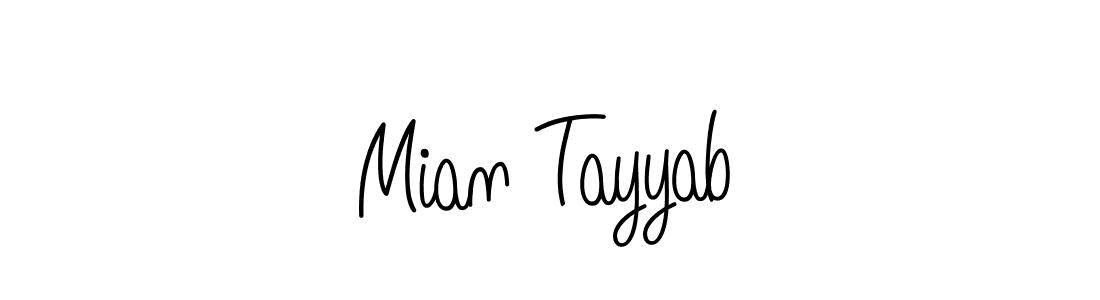 How to make Mian Tayyab signature? Angelique-Rose-font-FFP is a professional autograph style. Create handwritten signature for Mian Tayyab name. Mian Tayyab signature style 5 images and pictures png