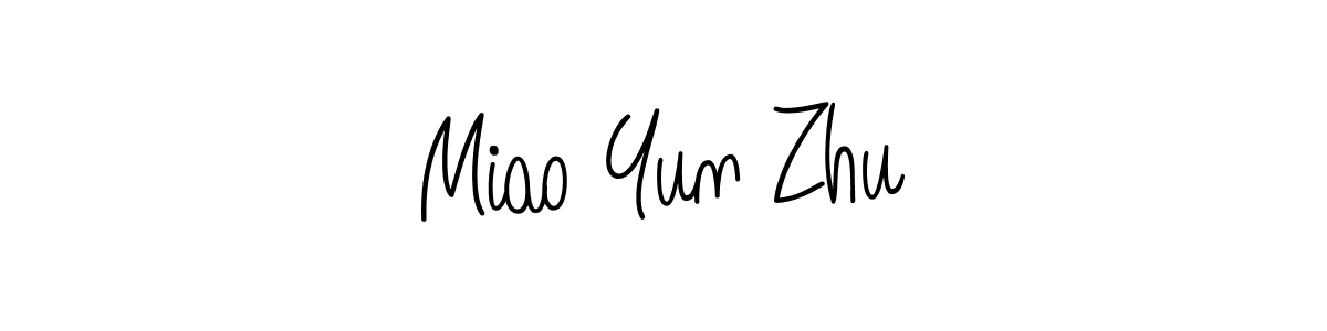 Also we have Miao Yun Zhu name is the best signature style. Create professional handwritten signature collection using Angelique-Rose-font-FFP autograph style. Miao Yun Zhu signature style 5 images and pictures png