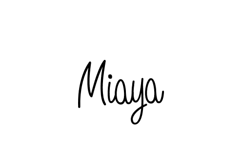 You should practise on your own different ways (Angelique-Rose-font-FFP) to write your name (Miaya) in signature. don't let someone else do it for you. Miaya signature style 5 images and pictures png