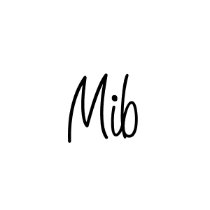 How to make Mib signature? Angelique-Rose-font-FFP is a professional autograph style. Create handwritten signature for Mib name. Mib signature style 5 images and pictures png