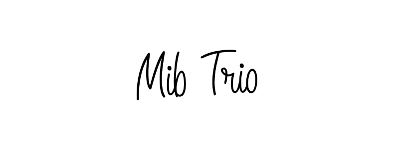 Use a signature maker to create a handwritten signature online. With this signature software, you can design (Angelique-Rose-font-FFP) your own signature for name Mib Trio. Mib Trio signature style 5 images and pictures png