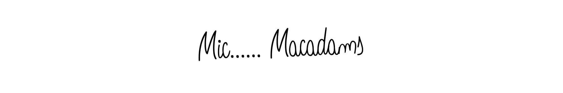 How to Draw Mic...... Macadams signature style? Angelique-Rose-font-FFP is a latest design signature styles for name Mic...... Macadams. Mic...... Macadams signature style 5 images and pictures png