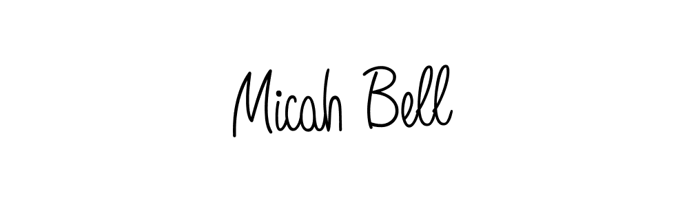 Design your own signature with our free online signature maker. With this signature software, you can create a handwritten (Angelique-Rose-font-FFP) signature for name Micah Bell. Micah Bell signature style 5 images and pictures png