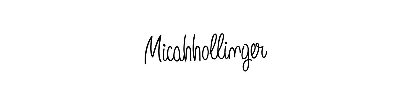 How to make Micahhollinger name signature. Use Angelique-Rose-font-FFP style for creating short signs online. This is the latest handwritten sign. Micahhollinger signature style 5 images and pictures png