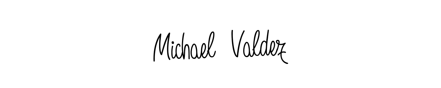 How to Draw Michael  Valdez signature style? Angelique-Rose-font-FFP is a latest design signature styles for name Michael  Valdez. Michael  Valdez signature style 5 images and pictures png