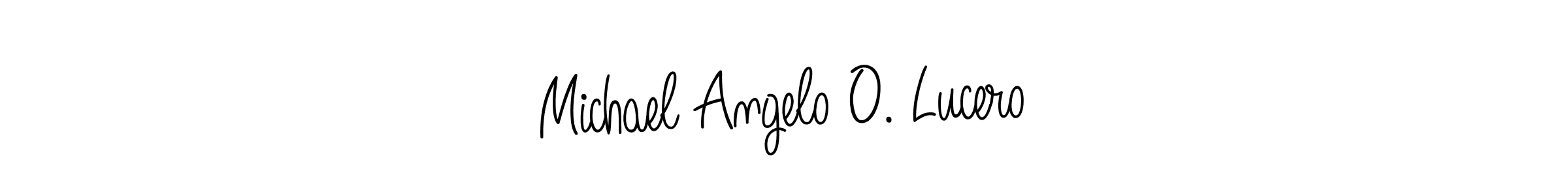 Once you've used our free online signature maker to create your best signature Angelique-Rose-font-FFP style, it's time to enjoy all of the benefits that Michael Angelo O. Lucero name signing documents. Michael Angelo O. Lucero signature style 5 images and pictures png