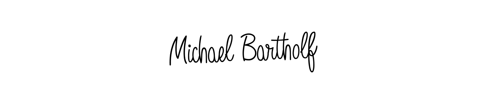 How to make Michael Bartholf name signature. Use Angelique-Rose-font-FFP style for creating short signs online. This is the latest handwritten sign. Michael Bartholf signature style 5 images and pictures png