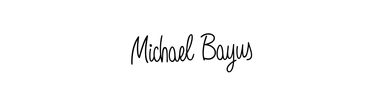 How to make Michael Bayus signature? Angelique-Rose-font-FFP is a professional autograph style. Create handwritten signature for Michael Bayus name. Michael Bayus signature style 5 images and pictures png