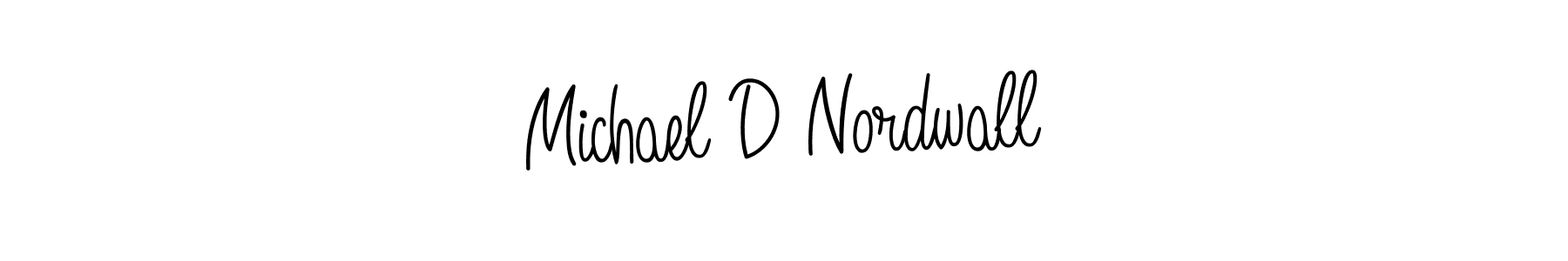 Michael D Nordwall stylish signature style. Best Handwritten Sign (Angelique-Rose-font-FFP) for my name. Handwritten Signature Collection Ideas for my name Michael D Nordwall. Michael D Nordwall signature style 5 images and pictures png