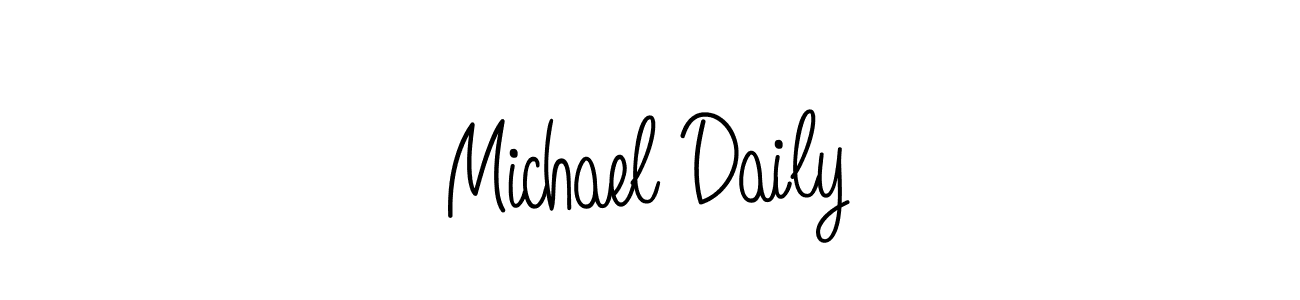How to make Michael Daily name signature. Use Angelique-Rose-font-FFP style for creating short signs online. This is the latest handwritten sign. Michael Daily signature style 5 images and pictures png