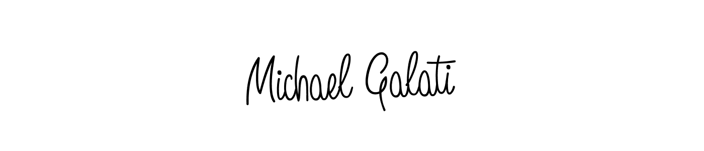 You should practise on your own different ways (Angelique-Rose-font-FFP) to write your name (Michael Galati) in signature. don't let someone else do it for you. Michael Galati signature style 5 images and pictures png