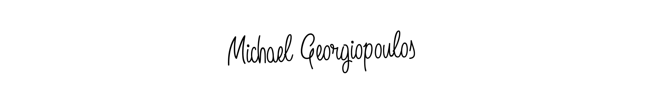 Make a beautiful signature design for name Michael Georgiopoulos. With this signature (Angelique-Rose-font-FFP) style, you can create a handwritten signature for free. Michael Georgiopoulos signature style 5 images and pictures png