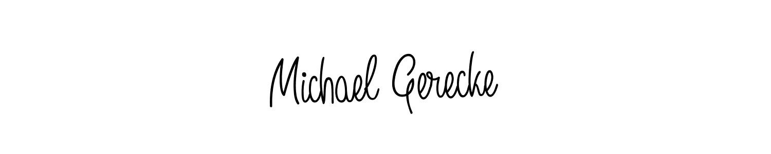 Angelique-Rose-font-FFP is a professional signature style that is perfect for those who want to add a touch of class to their signature. It is also a great choice for those who want to make their signature more unique. Get Michael Gerecke name to fancy signature for free. Michael Gerecke signature style 5 images and pictures png