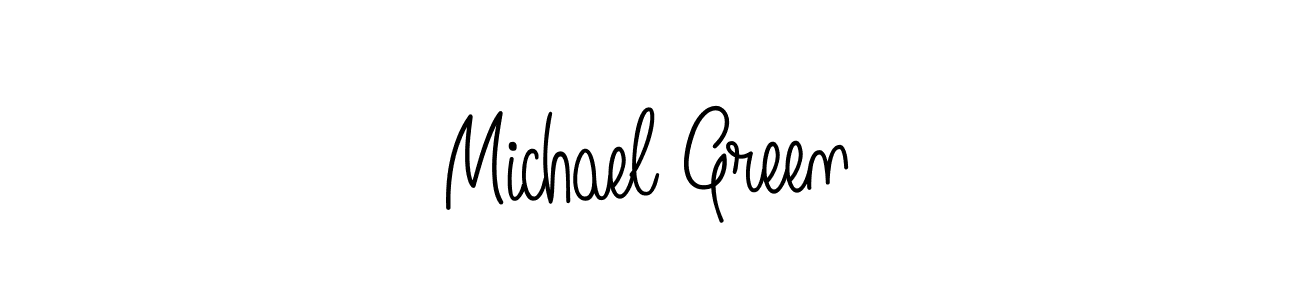 Michael Green stylish signature style. Best Handwritten Sign (Angelique-Rose-font-FFP) for my name. Handwritten Signature Collection Ideas for my name Michael Green. Michael Green signature style 5 images and pictures png