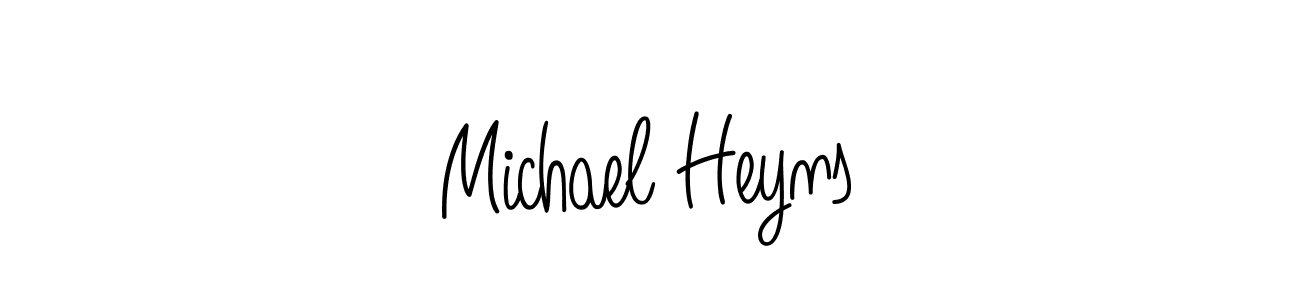 The best way (Angelique-Rose-font-FFP) to make a short signature is to pick only two or three words in your name. The name Michael Heyns include a total of six letters. For converting this name. Michael Heyns signature style 5 images and pictures png