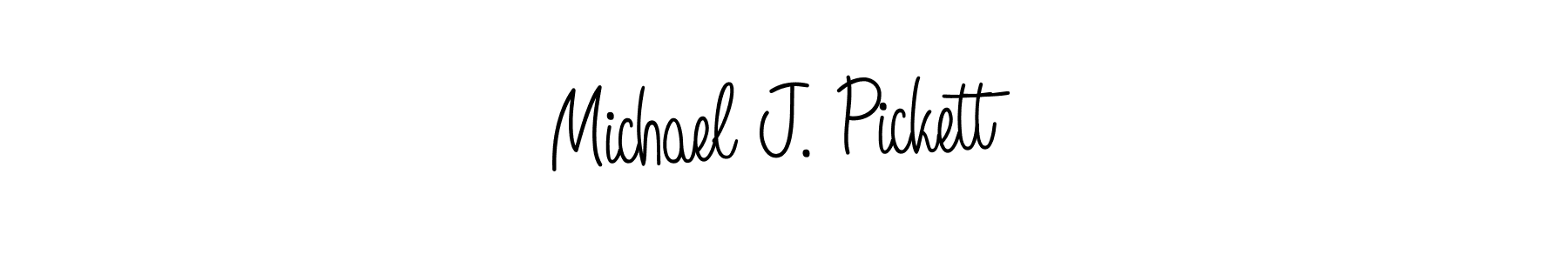 Design your own signature with our free online signature maker. With this signature software, you can create a handwritten (Angelique-Rose-font-FFP) signature for name Michael J. Pickett. Michael J. Pickett signature style 5 images and pictures png