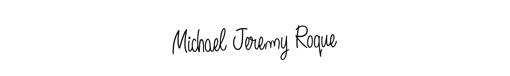 if you are searching for the best signature style for your name Michael Jeremy Roque. so please give up your signature search. here we have designed multiple signature styles  using Angelique-Rose-font-FFP. Michael Jeremy Roque signature style 5 images and pictures png